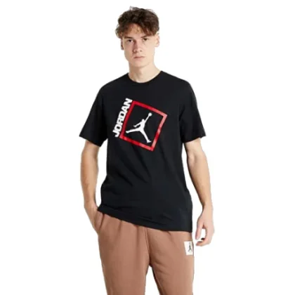 Pánske tričko s krátkym rukávom NIKE M JORDAN JUMPMAN BOX SS CREW-011 BLACK
