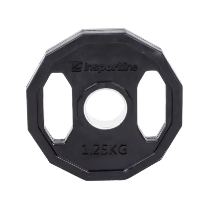 Pogumovaný olympijský kotúč inSPORTline Ruberton 25 kg 50 mm