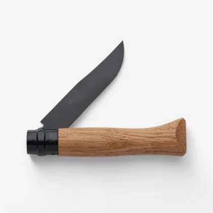 OPINEL OPINEL č. 8 Dub black zatvárací nôž z nehrdzavejúcej ocele 8,5 cm bez