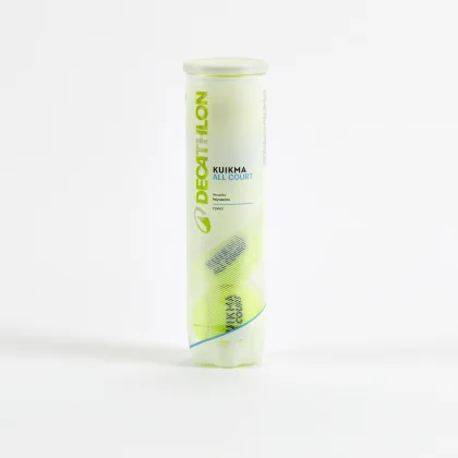 KUIKMA Tenisové loptičky Comfort univerzálne 4 ks žlté bez