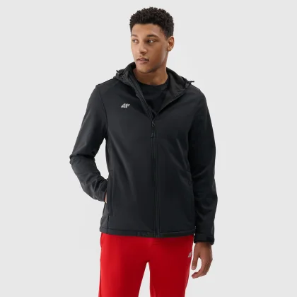 Pánská větruodolná bunda softshell membrána 5 000 - černá