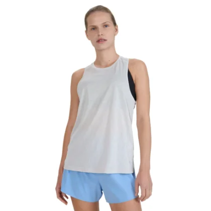 Dámské běžecké tričko bez rukávů 4F SLEEVELESS FNK-WSS25TFSLF427-27S-COLD LIGHT GREY