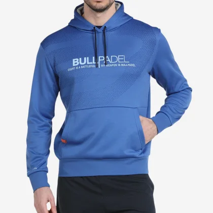 BULLPADEL Pánska mikina s kapucňou Grelo na padel modrá S