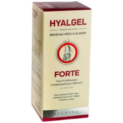 HYALGEL Forte tekutý prípravok s vitamínom C pomaranč 500 ml