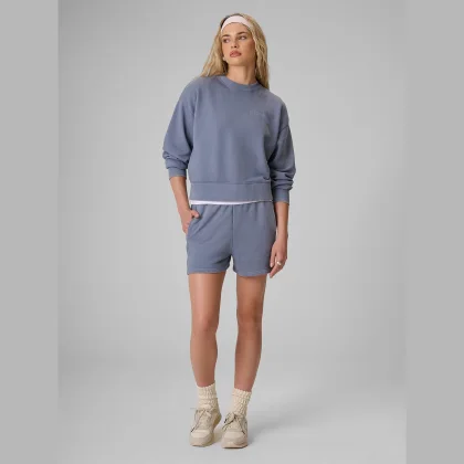 Dámske teplákové šortky - denim