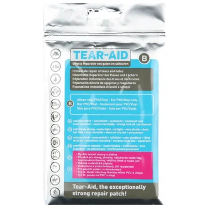 Samolepicí záplata TEAR-AID typ B na PVC