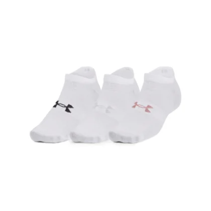 Ponožky UNDER ARMOUR UA Essential No Show 3 pack-WHT-1361459-100
