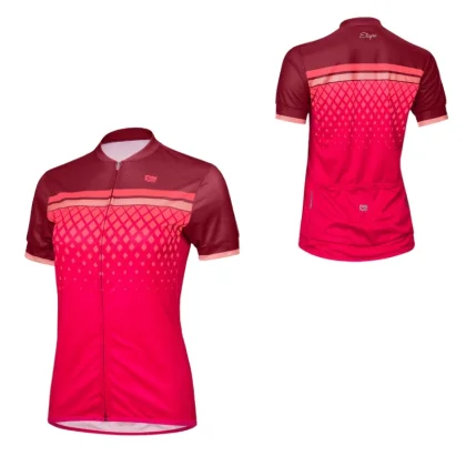 Etape Diamond bordeaux/ružová - XL