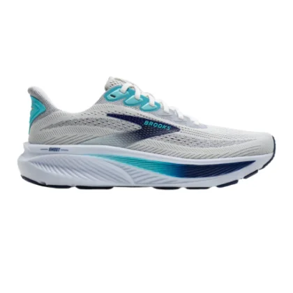 Pánská běžecká obuv BROOKS Ghost 17 M white beacon blue ipanema