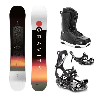 Gravity Bandit 24/25 snowboard + Raven Fastec FT360 black vázání + Raven Flush MOZ boty