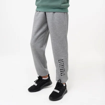 PUMA Detské tepláky sivé 13-14 r (164 cm)
