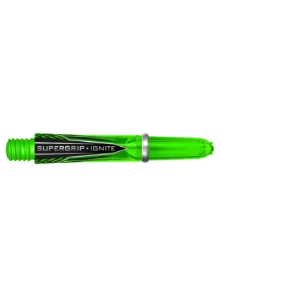 Násadky na šípky Harrows Supergrip Ignite zelené, krátke 33mm