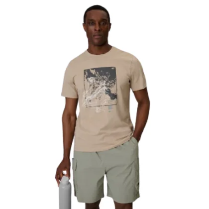 Férfi rövid ujjú póló 4F TSHIRT M2825-83S-BEIGE