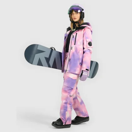 Dámske snowboardové nohavice membrána 15000 - multicolor