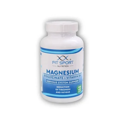 FitSport Nutrition Magnesium Bisglycinate + Vitamin B6 120 vege caps