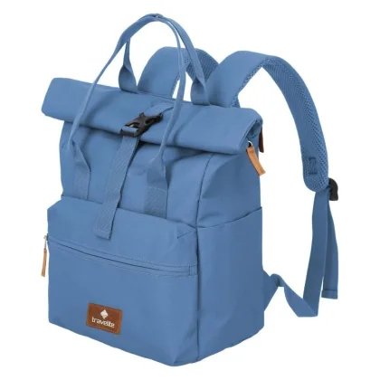 Travelite Basics Short Handle Roll-up Denim batoh
