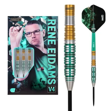Šípky steel One80 Rene Eidams V4 22g 90% wolfram