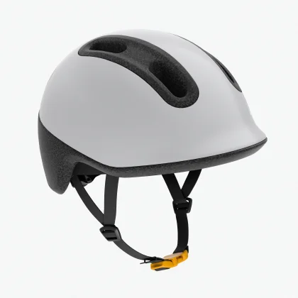 BTWIN Detská cyklistická prilba Play 100 44-55 cm sivá 2XS (44-49 cm)