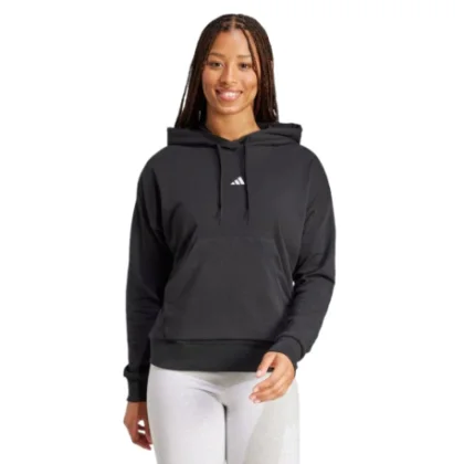 Dámská mikina s kapucí ADIDAS W SL FT HD BLACK WHITE