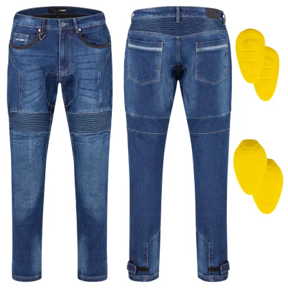 Pánske moto jeansy W-TEC Remon Farba modrá,