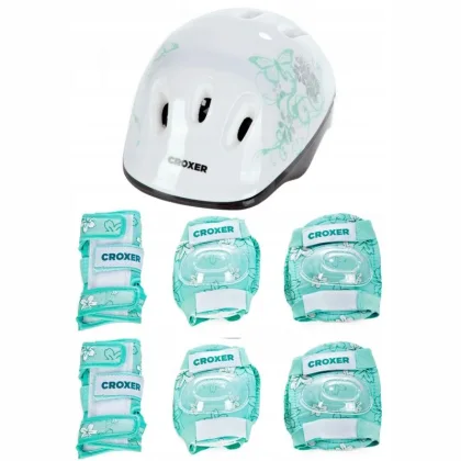 Croxer Silky Fibre MINT sada chráničů a přilby