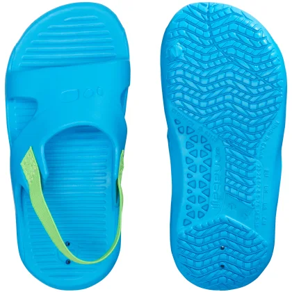 DECATHLON Detské plavecké sandále modré 19-20