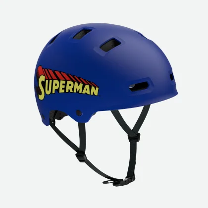 BTWIN Prilba na kolieskové korčule, skateboard a kolobežku MF500 SUPERMAN XS (48-52 cm)