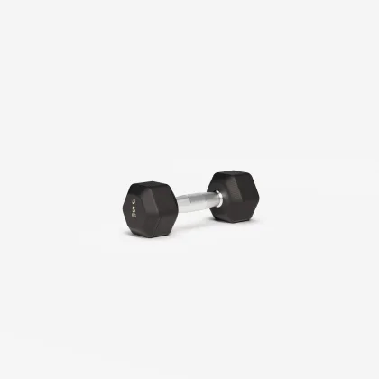 DOMYOS Šesťhranná činka Hex Dumbbell 5 kg pro bez