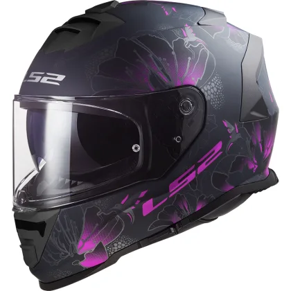LS2 FF800 Storm II Burst Matt Black Pink 3XL (65-66)