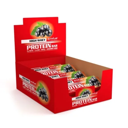 ActivLab Proteínová tyčinka High Whey čierne ríbezle
