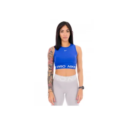 Dámské tréninkové tílko NIKE PRO DF 365 CROP TANK-407-Blue