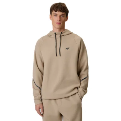 Pánska mikina s kapucňou 4F SWEATSHIRT M2238-83S-BEIGE