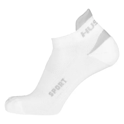 Husky Sport bílé/šedé ponožky