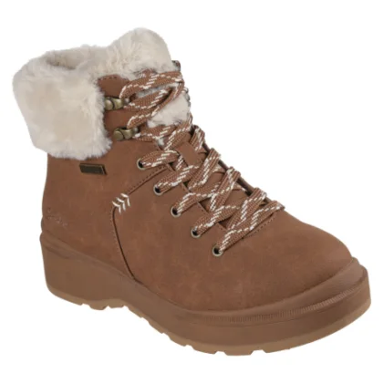 Dámské kotníkové zimní boty SKECHERS Park City chestnut