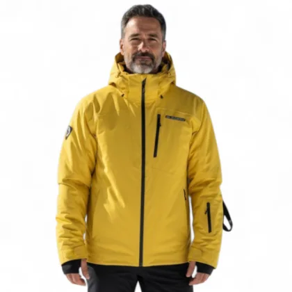 Pánska lyžiarska bunda s kapucňou BLIZZARD Ski Jacket Silvretta, mustard yellow