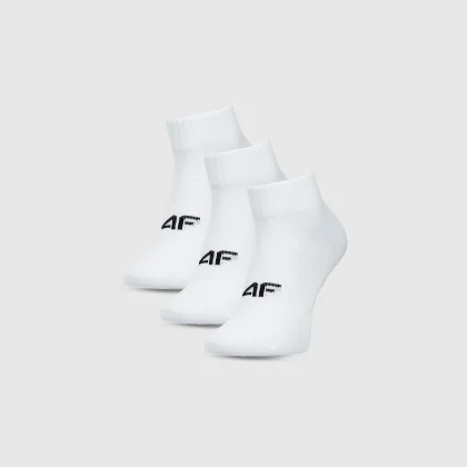 Chlapčenské casual ponožky nad členok (3-pack) - biele