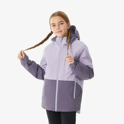 QUECHUA Detská turistická bunda 3 v 1 MH500 7-15 r. do -9 °C fialová 10-11 r (141-150 cm)