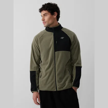Pánsky polar regular so stojačikom - khaki