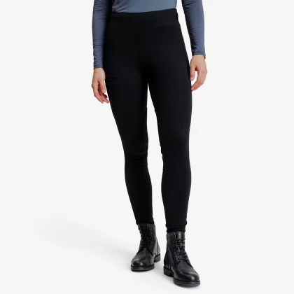 DECATHLON Dámske jazdecké legíny 100 čierne L