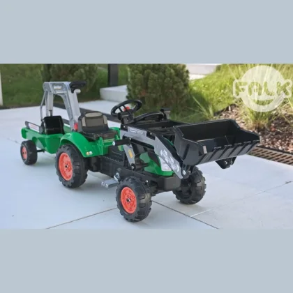 Falk Šlapací traktor 2051N Farmland s nakladačem, rýpadlem a vlečkou