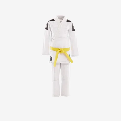 OUTSHOCK Detské kimono na brazílske džiu-džicu 500 biele M3 (135-145 cm)