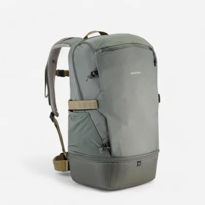 QUECHUA Turistický batoh NH Arpenaz 500 izotermický 30 l sivý-kaki 30 l