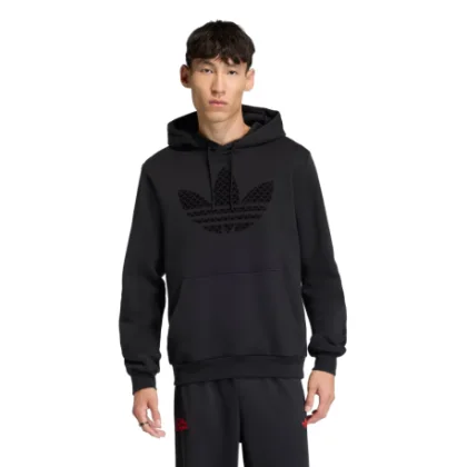 Pánska mikina s kapucňou ADIDAS ORIGINALS MONOGRAM HD BLACK