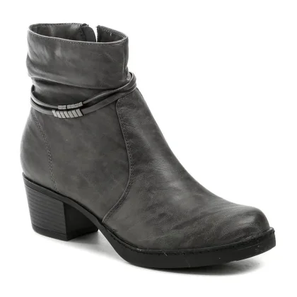 Urban Ladies 5300 tmavě šedé dámské zimní boty