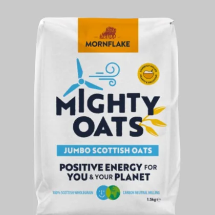 Пълнозърнести овесени ядки Scottish Jumbo Oats 1,5 kg - Mornflake