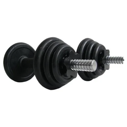 ACRA nakládací činka jednoruční set 2 x 5 Kg (10kg) pogumované