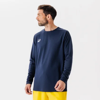 KIPSTA Futbalový dres s dlhým rukávom VIRALTO CLUB námornícky modrý XL