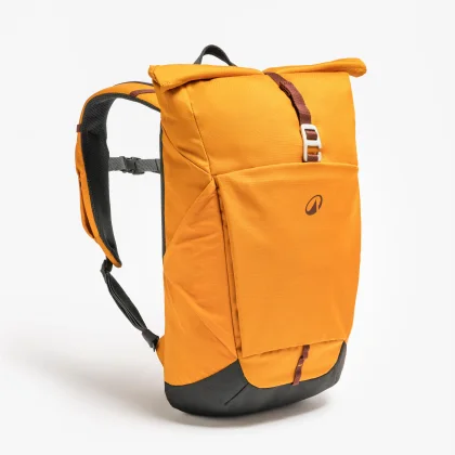 QUECHUA Turistický batoh Escape 500 Rolltop 16 + 4 l zlatohnedý 17 l
