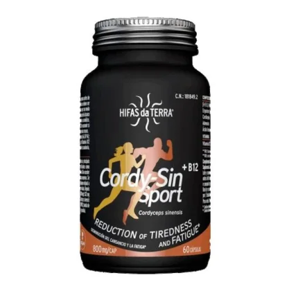Hifas da Terra Cordy-Sin Sport + B12 60 kapslí