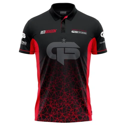 Originálny dres Red Dragon Gerwyn Price Iceman Inferno Tour červený,